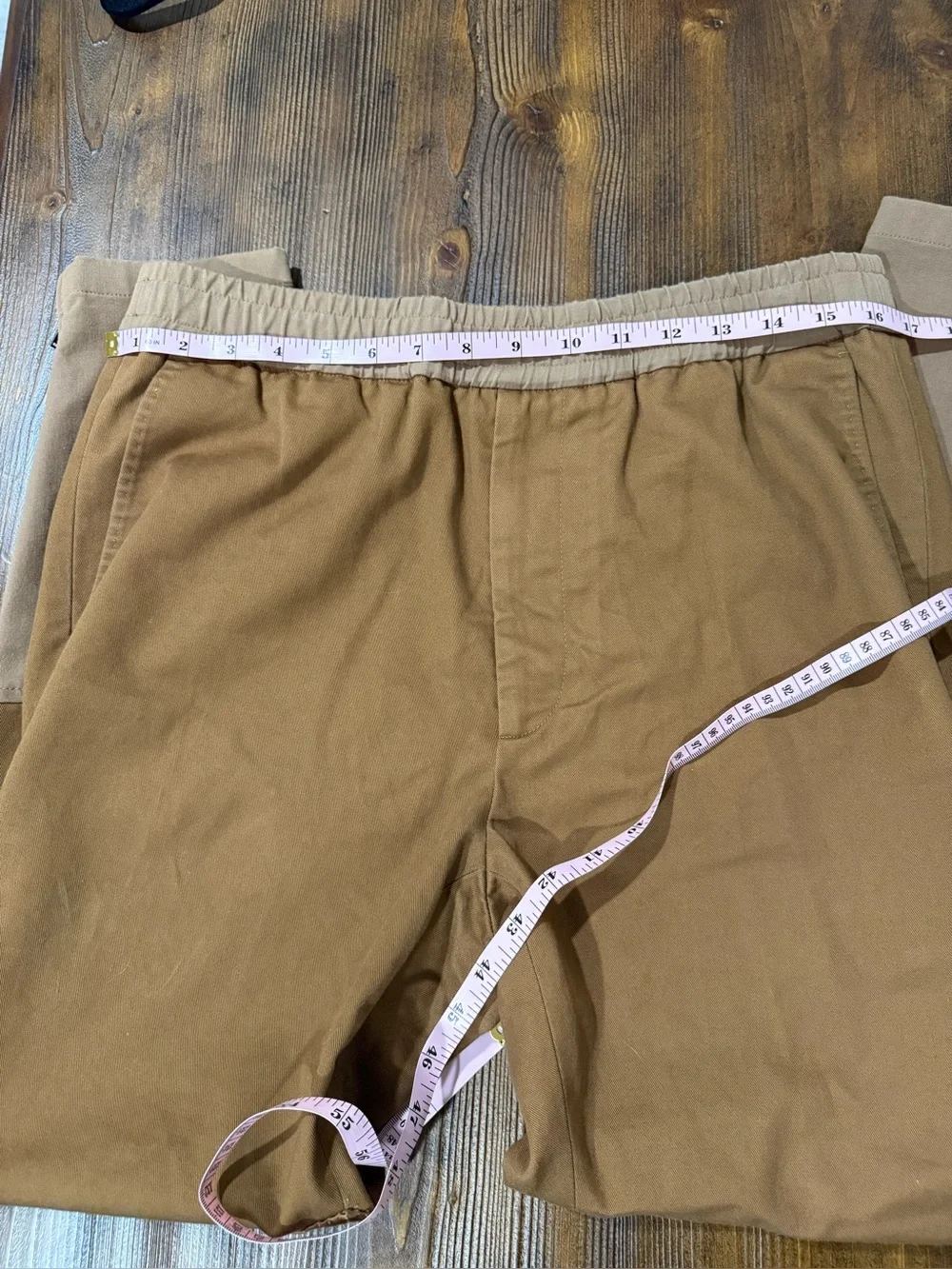 Gucci Military Drill Brown Cotton Elastic Tapered Pants Size 46